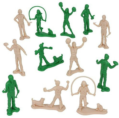 

Tim Mee People Playgreen And Putty Color 24Pc Playset Made In Usa(Multicolor)