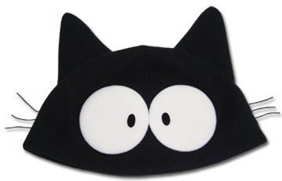 FLCL Takkun Black Cat Fleece Cap(Multicolor)