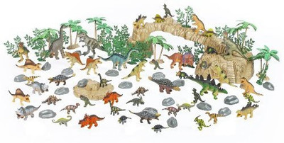 

World Animals Dinosaur Playset 100 Piece(Multicolor)