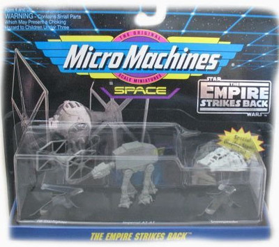 

Star Wars Micro Machines Empire Strikes Back with Tie Starfighter, Imperial AT-AT & Snowspeeder Vehicle(Multicolor)
