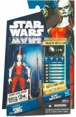

Star Wars The Clone 2010 Action Figure, Aurra Sing #CW11, 3.75 Inches(Multicolor)