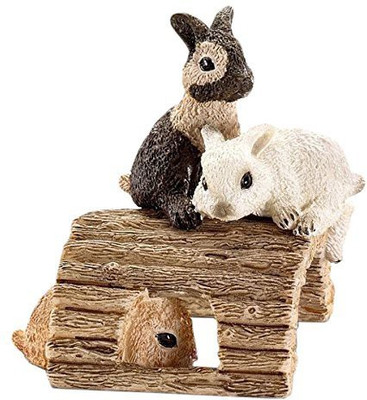 

Schleich Playing Baby Rabbits Toy Figure(Multicolor)
