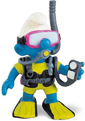Schleich Scubadiver Smurf(Multicolor)