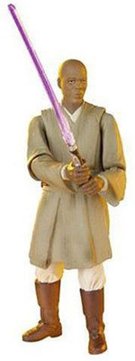 

Hasbro Star Wars Episode III 3 Revenge of the Sith MACE WINDU Force Combat Action Figure #10(Multicolor)