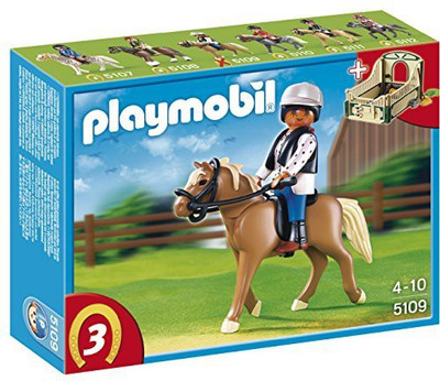 

Playmobil Haflinger Horse With Rider And Stable(Multicolor)