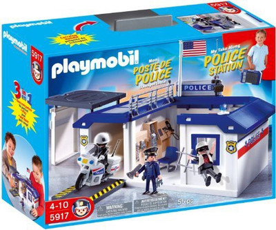 

Playmobil Take Along Police Station Playset(Multicolor)