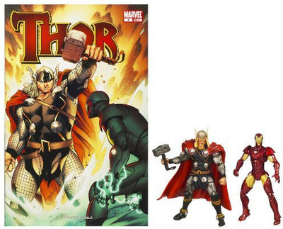

Marvel Comic 2 Pack Thor Versus Iron Man(Multicolor)