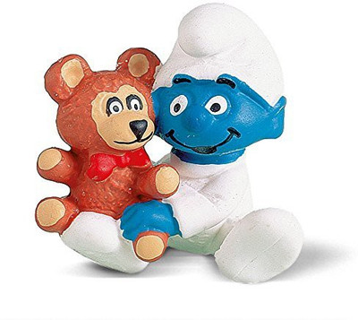Schleich Ba Smurf With Teddy(Multicolor)