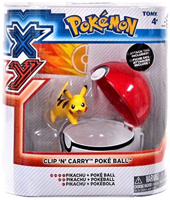 

Pokemon XY Toys Clip n Carry Pikachu & Poke Ball Figure Set(Multicolor)