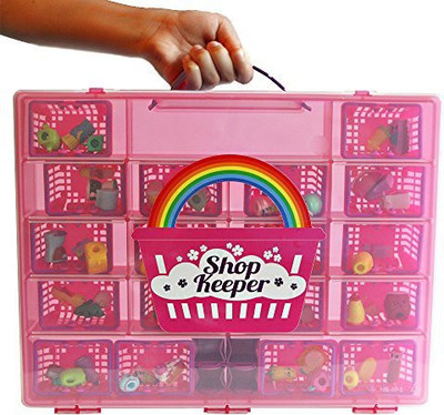 

Shopkeeper Pink Storage Container and Carrying Case - Compatible with Shopkins(Multicolor)