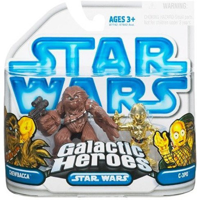 

Star Wars Clone Wars Galactic Heroes > Chewbacca & C3Po 2Pack(Multicolor)