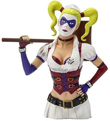 Monogram Arkham Asylum Harley Quinn Bust Bank(Multicolor)