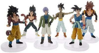 

Triline Set Of 6 Pcs Dragonball Z Dragonball Af Saiyan 5 Goku 5"(Multicolor)