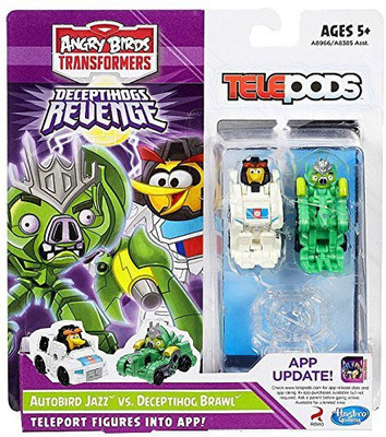 

Telepods Angry Birds Transformers Telepods Autobird Jazz Bird vs. Deceptihog Brawl Pig Figure Deceptihogs Revenge](Multicolor)