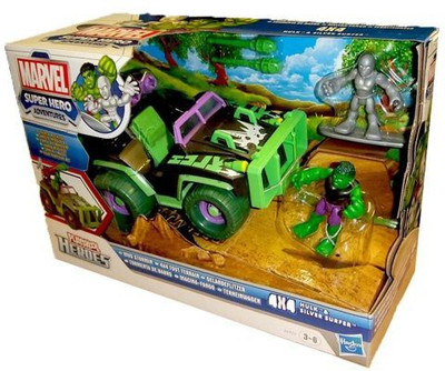

Playskool Heroes Mudstormin' 4X4 With Hulk And Silver Surfer Vehicle(Multicolor)