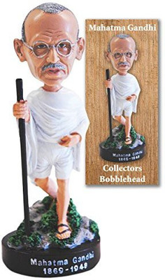 

The Bobblehead LLC Mahatma Gandhi Collector Bobblehead Figurine(Multicolor)