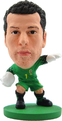 SoccerStarz Brazil Julio Cesar - Home Kit Figure(Multicolor)