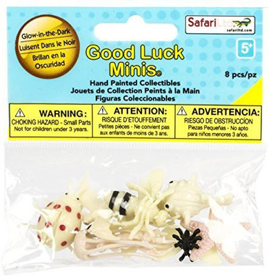 

Safari Ltd Good Luck Minis Glowinthedark Fun Pack Includes(Multicolor)