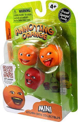 

Annoying Orange Kitchen Crew Collectibles Mini 3Pack Laughing Orangemidget(Multicolor)