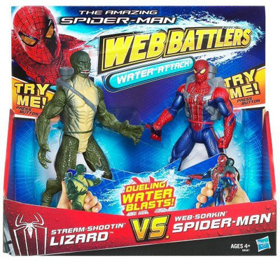 

Spiderman The Amazing Streamshootin' Lizard Vs Websoakin'6 Inches(Multicolor)