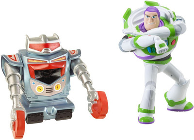Mattel Toy Story 3 Laser Action Buzz Lightyear And Seek N Destroy Robot Feature Figure 2-Pack(Multicolor) available at flipkart for Rs.2192
