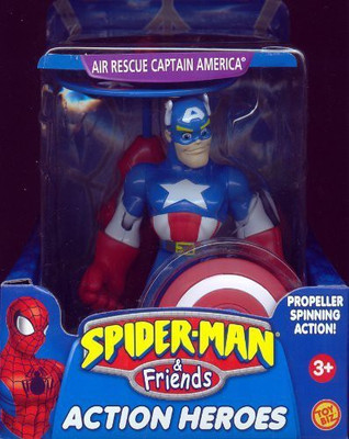 

Prannoi Spiderman & Friends Air Rescue Captain America Heroes(Multicolor)
