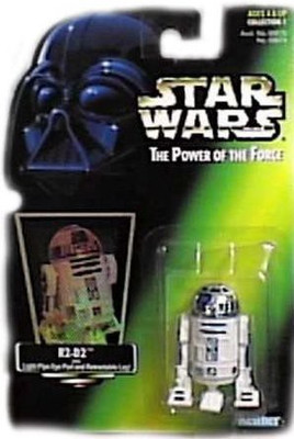 

Hasbro 1997 Star Wars Power Of The Force Green Card R2D2(Multicolor)