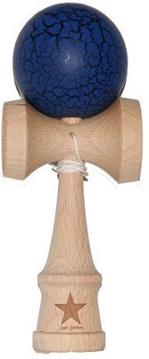 

Super Kendama Crackle Blue/Black Super Sticky Japanese Wooden(Multicolor)