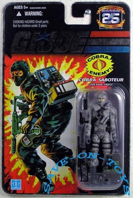 

Hasbro G.I. JOE Hasbro 25th Anniversary 3 3/4" Wave 3 Action Figure Firefly(Multicolor)