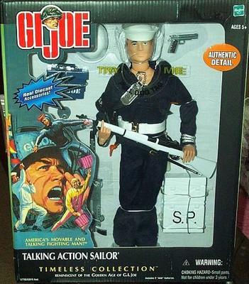 

G.I. Joe 12" Talking Action Sailor Shore Patrol Action Figure Timeless Collection (2002 Hasbro)(Multicolor)