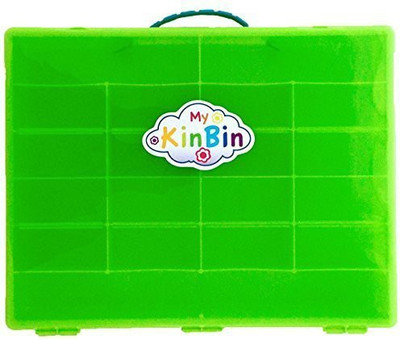 

My KinBin Green Storage Case, Organizer for ShopkinsTM - TM Is The Perfect ShopkinsTM Storage Container - Fits Over 200 Characters, Many Shopping Bags & Up to 24 Shopping Baskets - Sturdy, Lightweight Lime Green Colored Case with a Handle for Easy Travel(