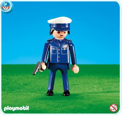 

Playmobil 7384 Police Set Police Officer(Blue)