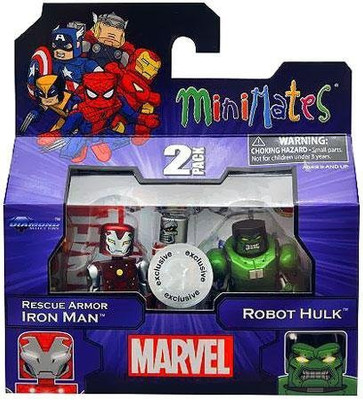 

Marvel Minimates Series 17 Rescue Iron Man And Robot Hulk Exclusive(Multicolor)