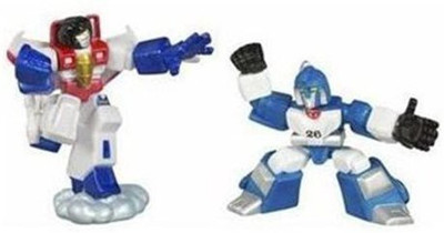 

Transformers Robot Heroes Wave 01 Mirage Vs Starscream(Multicolor)