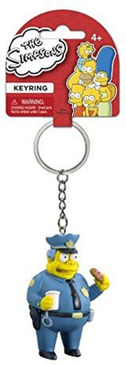 Fox The Simpsons Chief Wiggum 3D Pvc Key Ring(Multicolor)