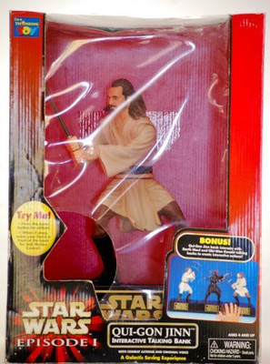 

Star Wars Episode I Quigon Jinn Interactive Talking Bank(Multicolor)