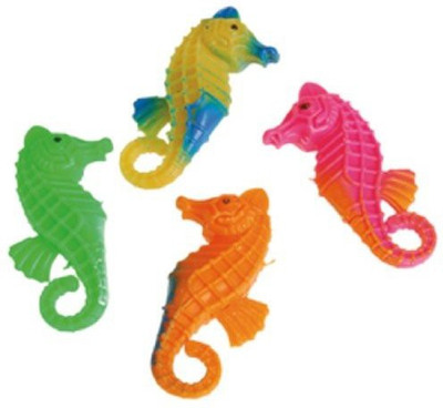 

US Toys Dozen Assorted Plastic Seahorses(Multicolor)
