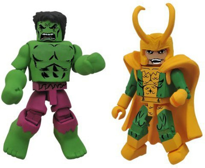 

Diamond Select Toys Marvel Minimates Best of Series 2: Hulk and Loki, 2-Pack(Multicolor)