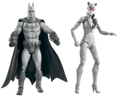 

Mattel W7104 Batman and Catwoman Figure(White, Black)