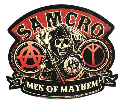 

Animewild Sons Of Anarchy Men Of Mayhem Car Magnet(Multicolor)