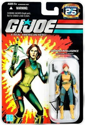 

G.I. Joe Hasbro 25th Anniversary 3 3/4" Wave 4 Action Figure Scarlett [Counter Intelligence](Multicolor)