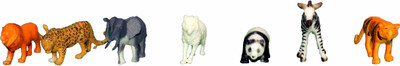 

Mamaboo Wild mini Animals Set of 7 Figures(Multicolor)