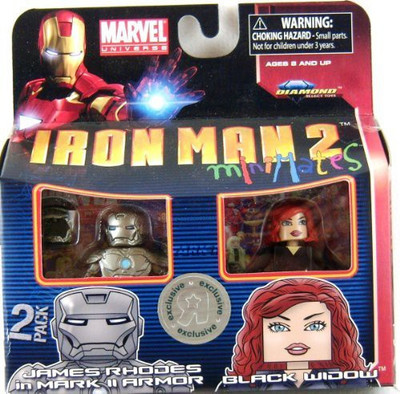 

Iron Man 2 Movie Minimates James Rhodes In Mark Ii Armor & Black(Multicolor)