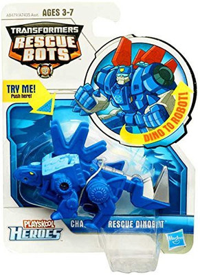 

Transformers Playskool Rescue Bots Chase The Rescue Dinobot(Blue)