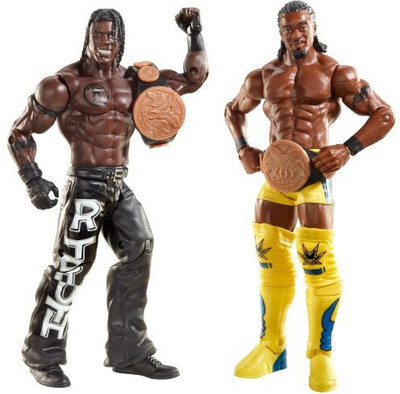 

Mattel Wwe Series 20 Tag Team Championships Rtruth And Kofi(Multicolor)