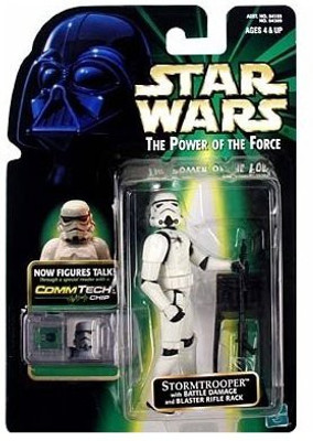 

Star Wars Power of the Force Comm Tech Stormtrooper Action Figure(Multicolor)