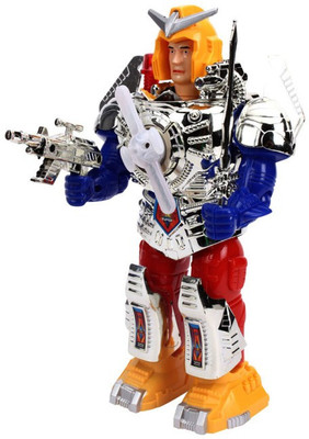 Doux Devil Face Changing Combat Hero Robot(Grey)