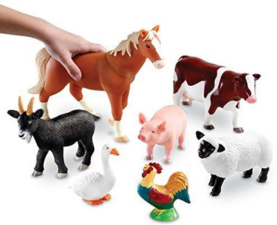 

Learning Resources Jumbo Farm Animals(Multicolor)