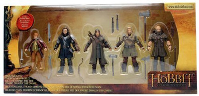 

The Bridge Direct Hobbit Hero Pack - Bilbo, Thorin, Dwalin, Kili and Fili 3.75" Figure Box Set(Multicolor)