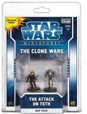 

Wizards of the Coast Star Minitaures Clone Wars Scenario Map Pack 1 The Attack On Teth(Multicolor)